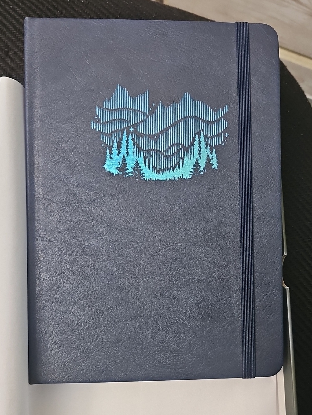 Archer & Olive Floral Journal + Navy Mountain Embossed Notebook